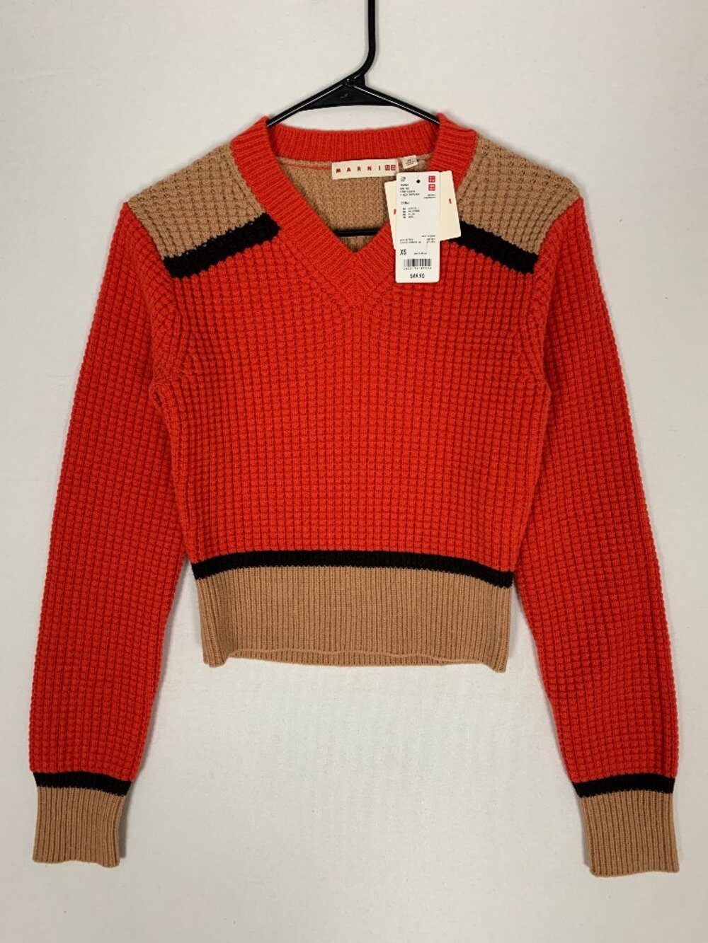 Marni Uniqlo V-neck Knit Sweater